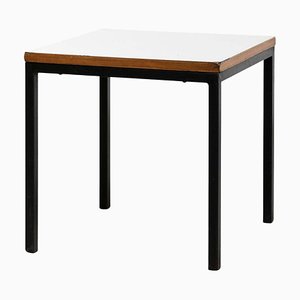 Tisch aus Metall, Holz & Formica von Charlotte Perriand für Cansado, 1950er