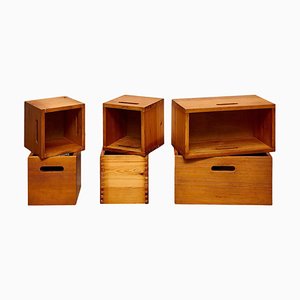 Pine Boxes by Jordi Vilanova, 1960, Set of 6