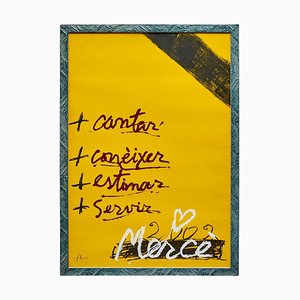Gerahmtes Poster von Antoni Tàpies, 2002