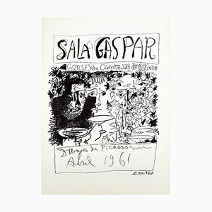 Póster litográfico de los dibujos de la exposición, 1961