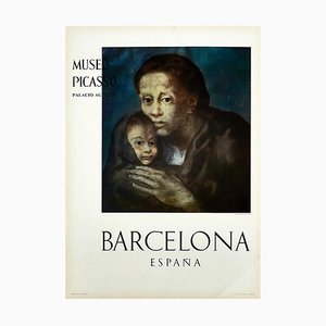 Pablo Picasso, Picasso Museum Poster of Mother and Child at Fichu, 1966, Print