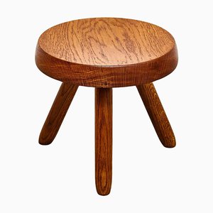Sgabello Mid-Century moderno in legno di Le Corbusier, anni '50
