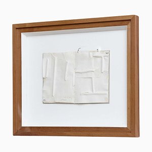 Jordi Alcaraz, Obra abstracta minimalista en blanco, 2019