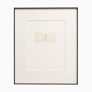 Joan Brossa, Composition, Etching, 1970s, Framed