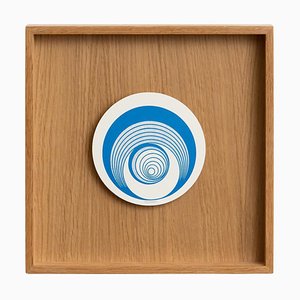 Marcel Duchamp, Blue Escargot Rotorelief from Konig Series 133, 1987, Wood