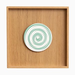 Marcel Duchamp, Spirale Blanche Rotorelief verde blanco de Konig serie 133, 1987, madera