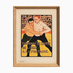 Aug. Bernard, Tourney de Lutte, Les Maitres de l'Affiche, 1930, Print