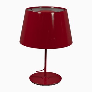 Bemalte Tischlampe in Weinrot von Ikea