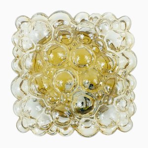 Mid-Century Amber Bubble Glass Flush Mount by Helena Tynell for Limburg, 1970s