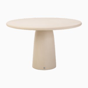 Round Natural Plaster Dining Table by Isabelle Beaumont