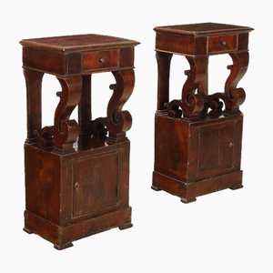 Louis Philippe Bedside Tables, Set of 2