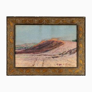 Henry Coleman, Landscape, Watercolor, Framed
