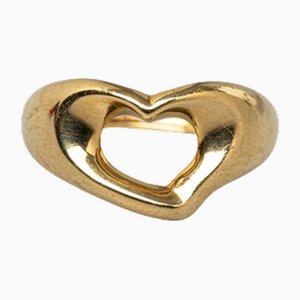 18 Karat Offener Herz Ring von Tiffany