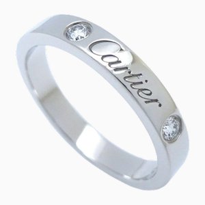 Gravierter Ring mit Diamant von Cartier