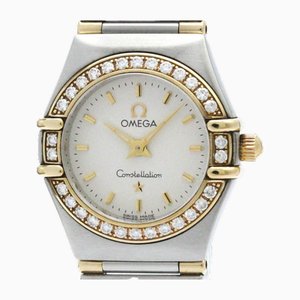 Constellation Diamond 18k Gold Steel Watch from Omega
