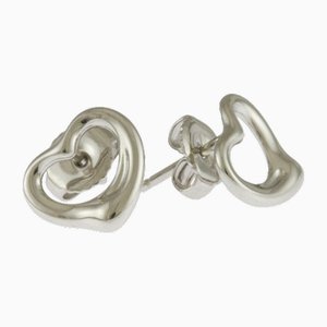 Herz Ohrringe aus Platin von Tiffany & Co.