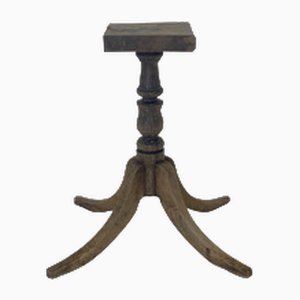 French Oak Plinth Pedastal Table, 1890s