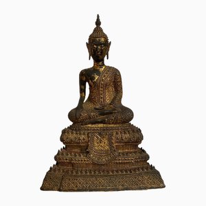 Estatua de Buda, Sudeste de Asia, finales del siglo XIX y principios del siglo XX