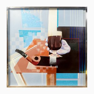 Alfredo Billetto, Composition, 1970s, Oil Painting