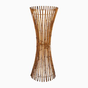 Lámpara de pie de bambú, años 60