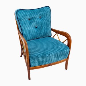 Velvet Armchair by Paolo Buffa, 1950s