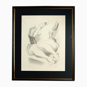 Alexander Archipenko, Desnudo femenino, siglo XX, Litografía