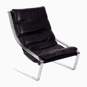 Sillón vintage de cuero, años 60