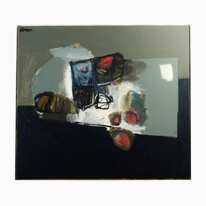 Jan Homan, Abstrakte Komposition, 1973, Malerei