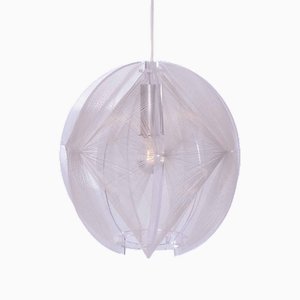 Vintage Nylon and Acrylic Glass Pendant by Paul Secon for Sompex, Germany, 1965