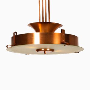 Art Deco Copper Pendant Lamp