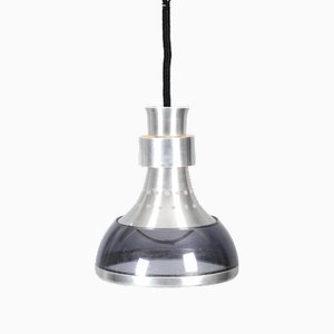 Vintage Space Age Pendant Aluminium Lamp with Acrylic Glass Shade