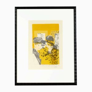 Bernard Cathelin, Vernissage, 20. Jh., Lithographie, Gerahmt
