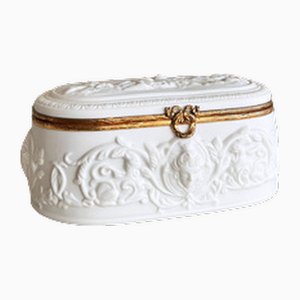 Vintage French Porcelain Jewellery Box, Limoges