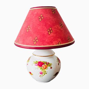 Vintage Country Roses Table Lamp from Royal Albert, England, 1962