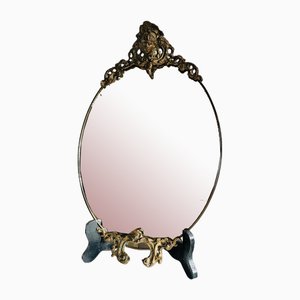 Specchio vintage in ottone, Italia