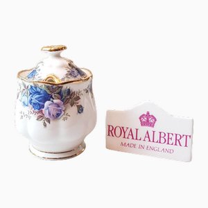 ‘Moonlight Rose Jam Pot with Lid from Royal Albert, Set of 2