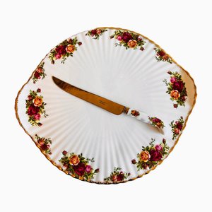 Country Roses Knife in Bone China from Royal Albert, England