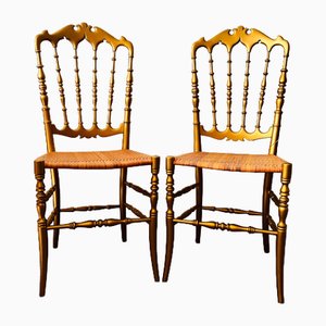 Chiavari Dining Room Chairs by Fratelli Levaggi, Italy, 1950s, Set of 2