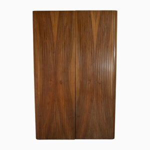 Paneles de madera italianos al estilo de Gio Ponti, años 60. Juego de 2