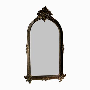 Baroque Trumeaux Mirror in Carved Wood