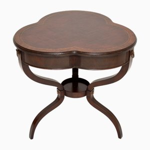 Antique Regency Style Leather Top Occasional Table, 1920s