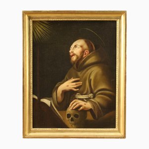 Saint Francis of Assisi, 1750, Oil on Canvas, Framed