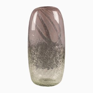 Scandinavian Artistic Glass Vase Craquelé, 1960s