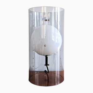 Lámpara de mesa modelo D-2045 cilíndrica con globo para Raak Amsterdam, Países Bajos, años 60