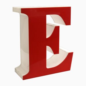Mid-Century Illuminated Letter E, 1970s