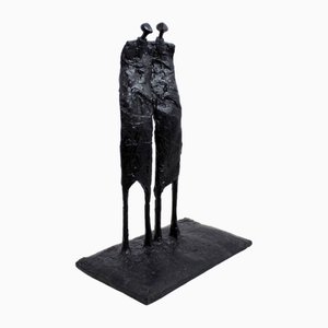 Figurine Couple Moderniste en Résine de Tonyl, 1998s
