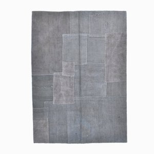 Teppich aus Hanf in Grau