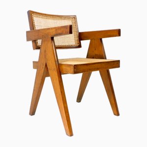 Vintage Office Chair by Pierre Jeanneret, 1950s