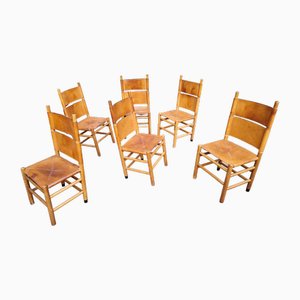 Vintage Kentuky Chairs by Carlo Scarpa, 1970s, Set of 6