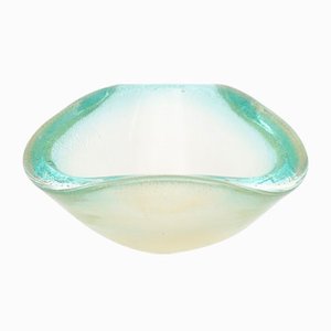 Murano Glass Bowl with Gold Inclusions, 1960s